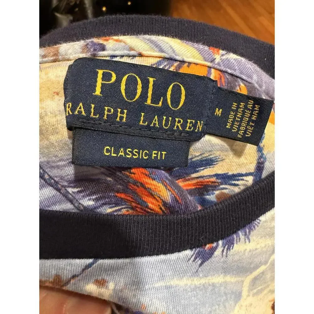 Polo Ralph Lauren Classic Fit Men's Hawaiian T-Shirt Size M - Picture 3 of 5